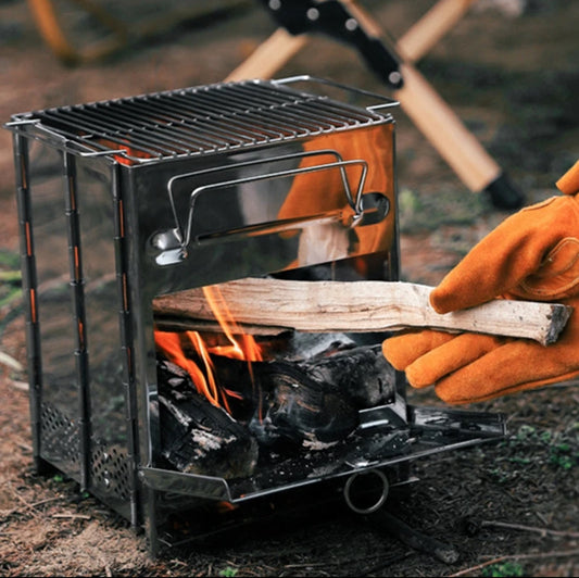 Mini Portable Folding BBQ Grill stove with Carry Bag