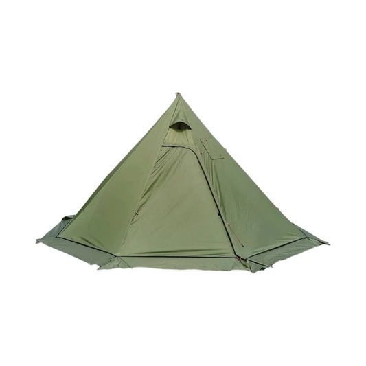 2-3 and 4-5 Person TeePee Tent With Snow Skirt and Chimney Hole For stove