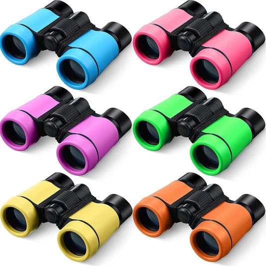 Childrens folding Binoculars Set for Age 3-12 Years Boys and Girls