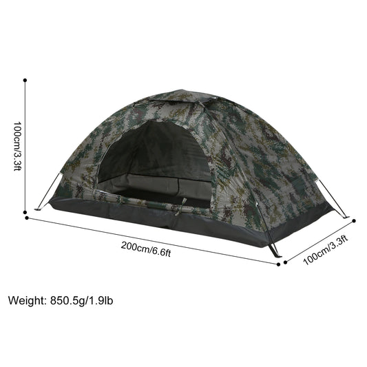 1/2 Person Ultralight single layer Camping Tent with Anti-UV Coating